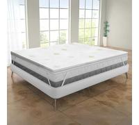PARAMAISON Topper Memory Foam Matrimoniale 170x200cm, Topper Matrimoniale Ortopedico Antiacaro Anallergico Sfoderabile | Alto 5 cm