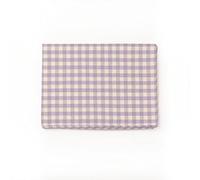 PARAMAISON Tovaglia Rustica Rettangolare, Stile Quadretti Country, Bianco e Glicine, Tovaglia Tavola da Pranzo, Cucina, Giardino, Pic nic, 18 posti 140x360 cm