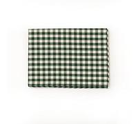 PARAMAISON Tovaglia Rustica Rettangolare, Stile Quadretti Country, Bianco e Verde Bosco, Tovaglia Tavola da Pranzo, Cucina, Giardino, Pic nic, 18 posti 140x360 cm