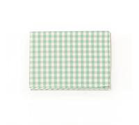 PARAMAISON Tovaglia Rustica Rettangolare, Stile Quadretti Country, Bianco e Verde Tiffany, Tovaglia Tavola da Pranzo, Cucina, Giardino, Pic nic, 6 Posti 140x180 cm