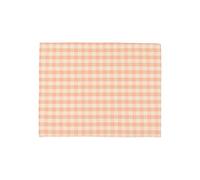 PARAMAISON Tovaglietta Americana Quadri Rustica, Stile Quadretti Country, Bianco e Rosa, Sottopiatti Colazione, Tavola da Pranzo, Cucina, Giardino, Pic nic, 40x50 cm
