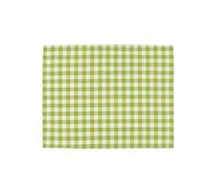 PARAMAISON Tovaglietta Americana Quadri Rustica, Stile Quadretti Country, Bianco e Verde Prato, Sottopiatti Colazione, Tavola da Pranzo, Cucina, Giardino, Pic nic, 40x50 cm