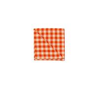 PARAMAISON Tovaglioli Rustica a Quadretti Country Arancio 45x45 Set 4 | 55% cotone e 45% poliestere, morbidi e resistenti, ideali per completare la mise en place durante pasti quotidiani e feste