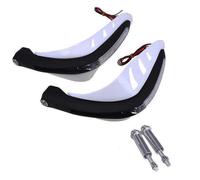 Paramani 17-22mm Con Indicatori Direzione ABS Moto Paramani Protezione Leva Universale Per MT07 MT09 RC390 Per Duke 200 390 Moto Paramani Manubrio(BIANCO)