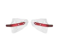 Paramani 2 Pezzi Paramani Per Moto Manubrio Deflettore Del Parabrezza Scudo Protettivo Per Le Mani Universale Per Moto Paramani Manubrio(Clear Red)