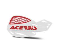 Acerbis MX Uniko Vented Protettori a mano, bianco-rosso