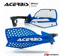 PARAMANI ACERBIS X-ULTIMATE CROSS ENDURO MOTARD BLU BIANCO + KIT MONTAGGIO