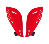 Paramani antivento per motocross, copertura in plastica ABS con base di montaggio in lega di alluminio per stabilità (rosso)