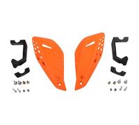 Paramani antivento per motocross, in plastica ABS, con punti di montaggio rinforzati per una copertura stabile del manubrio (arancione)