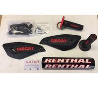 Paramani CARBON VECTOR CIRCUIT Rosso - Manopole JUPITER - Paracolpi RENTHAL