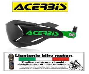 PARAMANI CHIUSI COPRILEVE ENDURO CROSS MOTARD ACERBIS X FACTORY NERO/VERDE