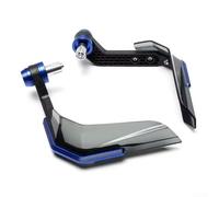 Paramani CNC in lega di alluminio per moto con funzionalità parabrezza e compatibilità di montaggio sul manubrio (BWQ-024-blu)