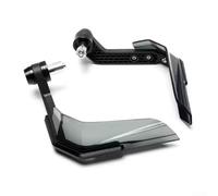 Paramani CNC in lega di alluminio per moto con funzionalità parabrezza e compatibilità di montaggio sul manubrio (BWQ-024-Nero)