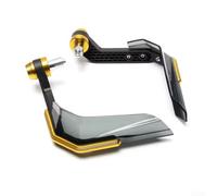 Paramani CNC in lega di alluminio per motociclette con funzionalità parabrezza e compatibilità di montaggio sul manubrio (BWQ-024-Golden)