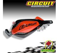 PARAMANI COMPLETI ATTACCHI MOTO CROSS ENDURO P4 CIRCUIT NERO ROSSO