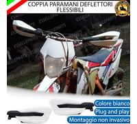 PARAMANI DEFLETTORI BIANCO IN ABS FLESSIBILE PER KYMCO K-PIPE 125 2012-2017