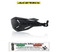 PARAMANI ENDURO CROSS MOTARD ACERBIS X FACTORY BARRA IN ACCIAIO NERO/NERO