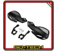 PARAMANI MOTO CROSS ENDURO MOTARD SCOOTER UNIVERSALI Nero Grigio MANUBRIO 22 mm