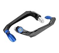 Paramani Moto Manubrio Accessori Universali Modifiche Motociclette Protezione Anticaduta Mani Lega Alluminio Con Motivo Fibra Carbonio Asta Arco(Blu)