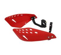 Paramani Moto Motociclette Protezione Manubrio 7/8'' 22 Mm Protezione Mani Accessori Universali Modifiche(Red)