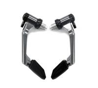 Paramani moto Per CFMOTO 675NK NK675 NK 675 Moto Per Corsa Paramani Corno Mucca Modificato Con Accessori Anticaduta Lega Alluminio CNC(Grigio)