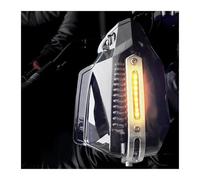 Paramani Moto Per Y&amaha Nmax 155 Fz1N Mt 125 Mt 15 Xt1200Z Per Super Per Tenere Per Cygnus 125 Paramani Protezione Parabrezza Con Luce Per Motociclette(Black-amber Light)