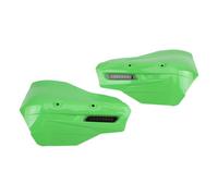 Paramani per moto Adatto per paramano ZETA per moto XC, paramano con mini lampada, parti di tuning per ciclomotori universali per motocross enduro Leva freno Manubrio(Green)