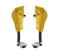 Paramani per moto, confezione da 2 strisce di diametro variabile anti-caduta per protezione contro le radici delle spazzole e i detriti, adatte per la maggior parte delle moto (giallo)