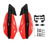Paramani per Moto Cross, Paramani per Moto 7/8 Pollici 22 Mm Protezione Resistente Alla Caduta in ABS Paramani per Moto con Staffe e Viti Universali per Moto Scooter Bici (rosso)