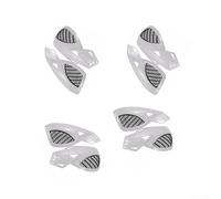 Paramani per moto da cross adatti per ATV per mx Racing Dirt Bike paramani | Plastica ABS bianca, lunghezza 24 cm, include kit di montaggio, installazione diretta, coppia sinistra e destra