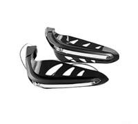 Paramani per moto da cross, moto da strada, fuoristrada, protezione con materiale ABS, nero, rosso, oro, viola, opzioni per manubri da 7/8 e 1 pollici, coppia di ricambio diretta (nero)
