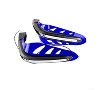Paramani per moto da strada e moto da cross, in plastica ABS, colore nero, con montaggio diretto, coppia di ricambio (blu)
