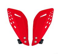 Paramani per moto fuoristrada per enduro e supermoto, in lega di alluminio, protezione 22 mm e 28 mm (rosso)