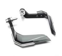 Paramani per moto, in lega di alluminio CNC, compatibile con la maggior parte dei modelli di moto, per montaggio sul manubrio (BWQ-024-Silver)