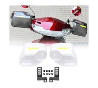 Paramani Per Moto Per Y&amaha YZF R 3 25 6 YZF 600R FZR 600 FZ600 TRX850 MT09 Universale Del Motociclo Paramani Scudo Protezione Della Mano Protezione Parabrezza Manubrio Mano Guardie(bianca)