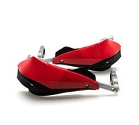 Paramani per moto Protezioni per manubrio per per moto, paramani per bici da per cross per Honda per Suzuki(Rosso)