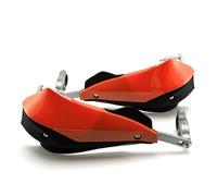 Paramani per moto Protezioni per manubrio per universale per moto, paramani per bici da per cross per Honda per Suzuki(Arancia)