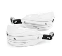 Paramani per moto Universale 22mm 25mm 28mm Grip Protector Shield Motocicletta Motocross Scooter Antivento Manubrio Proteggi Manubrio. (Bianco)