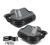 Paramani per motociclette Per Royal Enfield Per Himalayan 450 2024-2025 Motocicletta Anti-freddo Deflettore Vento Protezione Per Le Mani Protezione Anti-cadute(Nero)