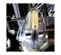 Paramani Per Motociclette Per YAMAHA Per Virago 400 R1 2007 Per V Star 1100 Paramani Manubrio Maniglia Protezione Con Luce Protezioni Per Le Mani Manubrio Mano Guardie(Clear-amber Light)
