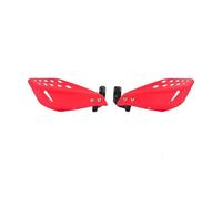 Paramani per parabrezza moto Paramani Per Manubrio Da Motocross Per Moto, Moto Da Cross, Quad Ed Enduro. Coprimanopole Protettive.(Red)