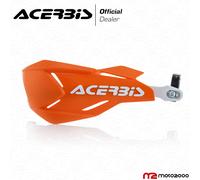 PARAMANI PROTEZIONE MANI X-FACTORY ACERBIS ARANCIO BIANCO UNIVERSALE MOTO CROSS