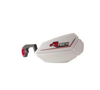 Paramani Racetech BICI R20 CON KIT DI MONTAGGIO Protezione Mani Enduro BIANCO