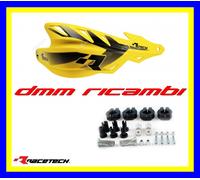 Paramani RACETECH Raptor universali + attacchi Moto Motard Mini PitBike Giallo