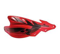 Coppia Paramani Motocross Racetech Raptor Rosso Universali Rtech Enduro Motard