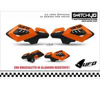 PARAMANI UFO ARCHES ARANCIONE MOTO CROSS ENDURO MX MOTARD ATV QUAD UNIVERSALI