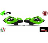 PARAMANI UFO ARCHES VERDE KAWASAKI MOTO CROSS ENDURO MX UNIVERSALI D.22mm