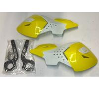 Paramani Universali UFO Bianchi/Gialli Moto Cross / Enduro / Motard - PM01646