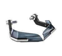 paramano Moto Protezioni Universali Per Manubrio 7/8" Con Leva Antivento E Rinforzo Alluminio Freni Di Moto Scooter Mountain Bike Ed E-bike Manubrio Paramani(Silver)