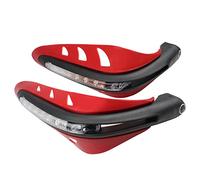 Paramano per Moto con Luce, Asudaro Paramani Moto Protezioni Paramani Moto con Luci Led Parabrezza Anticaduta per Veicoli Fuoristrada Paramani Universali per Manubrio 22mm